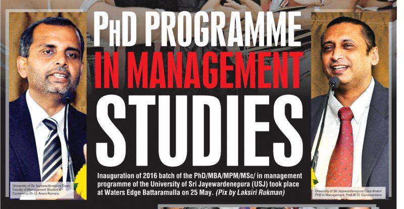 phd in management sri lanka