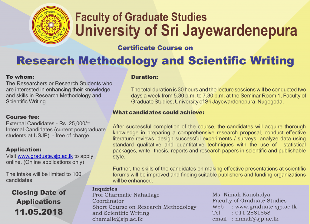 research methodology & scientific writing