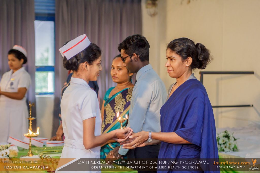 The Oath Taking Ceremony Of B.Sc. Nursing Students (50) - USJ ...