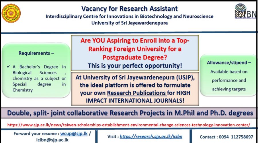 research assistant vacancy um