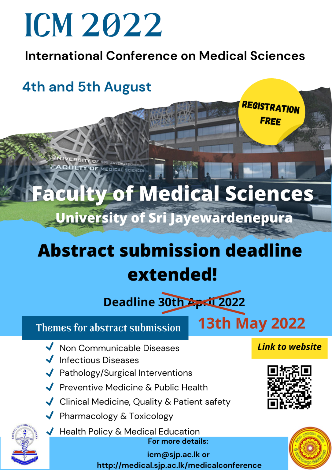 Call for abstracts for International Conference on Medical Sciences