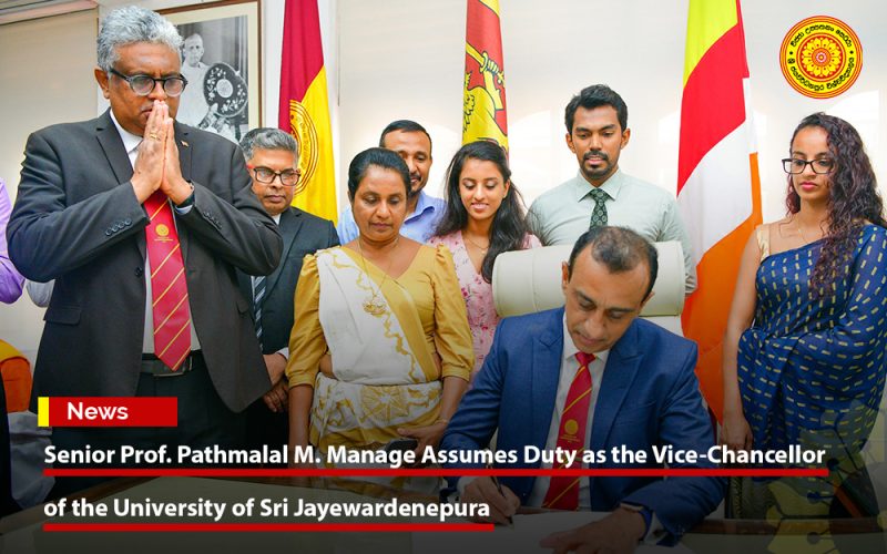 Vice-Chancellor of the University of Sri Jayewardenepura Archives - USJ ...