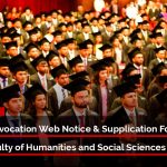 1150th Convocation Supplication form and web notice, FHSS, USJ