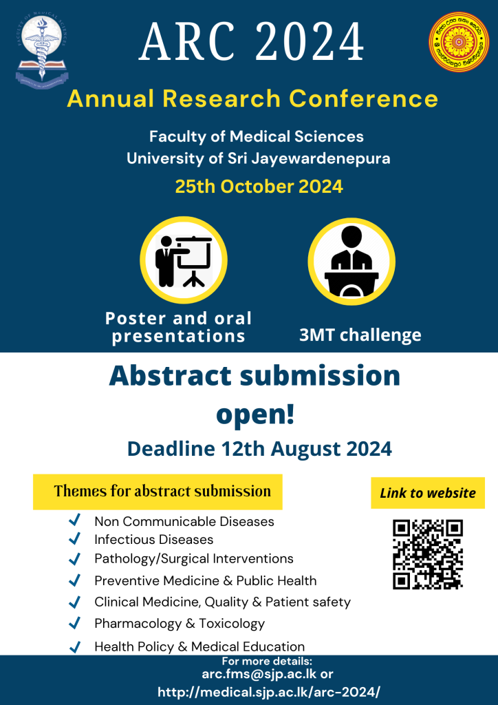 Abstract Submission Open : Annual Research Conference 2024 - USJ ...